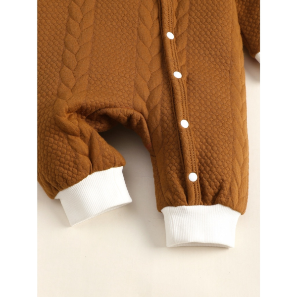 0-6 Months Newborn Baby Clothes Baby Boy Romper Bear Knitted Long Sleeves Bodysuit Infant Baby Boy Jumpsuit Outfit - Image 6