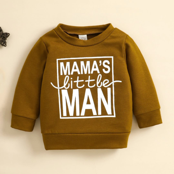 Brown Coat Newborn Baby Girl Alphabet Top Tshirt - Image 4