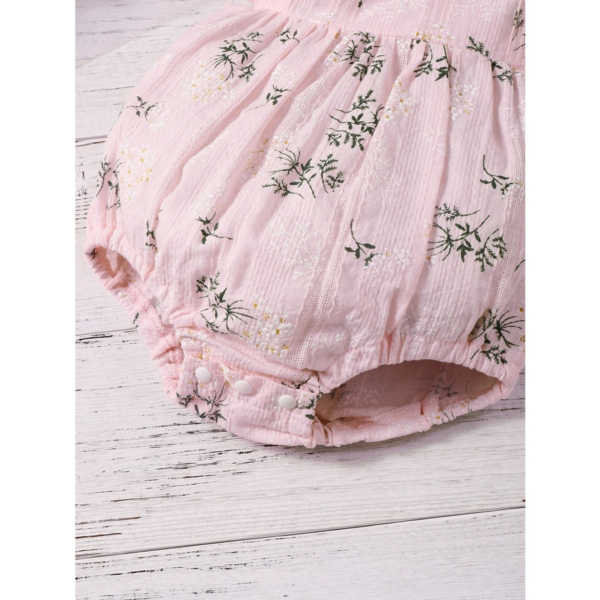 Baby Girl Romper Clothes Ruffler Sleeveless Flower Bodysuit Infant Newborn Girl Summer Leisuit Playsuit Costume For 3-24Months - Image 6