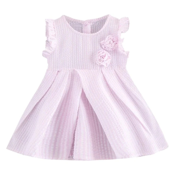 Toddler Kids Baby Girls Dress Striped Newborn Dresses For Baby Girls Clothes Ruffled Flower Print Princess Dress Sundress SummerToddler Kids Baby Girls Dress Striped Newborn Dresses For Baby Girls Clothes Ruffled Flower Print Princess Dress Sundress Summer - Image 3