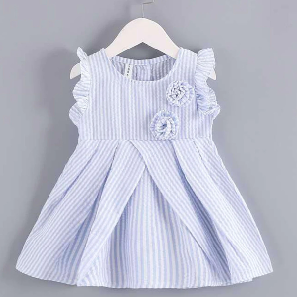 Toddler Kids Baby Girls Dress Striped Newborn Dresses For Baby Girls Clothes Ruffled Flower Print Princess Dress Sundress SummerToddler Kids Baby Girls Dress Striped Newborn Dresses For Baby Girls Clothes Ruffled Flower Print Princess Dress Sundress Summer - Image 4