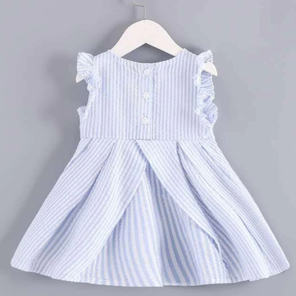 Toddler Kids Baby Girls Dress Striped Newborn Dresses For Baby Girls Clothes Ruffled Flower Print Princess Dress Sundress SummerToddler Kids Baby Girls Dress Striped Newborn Dresses For Baby Girls Clothes Ruffled Flower Print Princess Dress Sundress Summer - Image 5