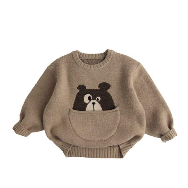 Kids' Sweater Pocket Autumn And Winter Men's And Women's Fashionable Cartoon - Image 6