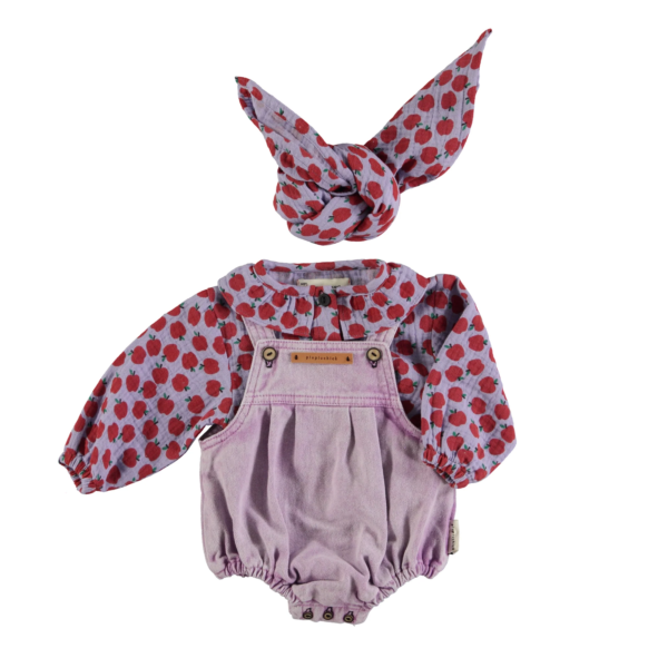 KNITTED BABY SWEATER W/ COLLAR IMULTICOLOR PINK