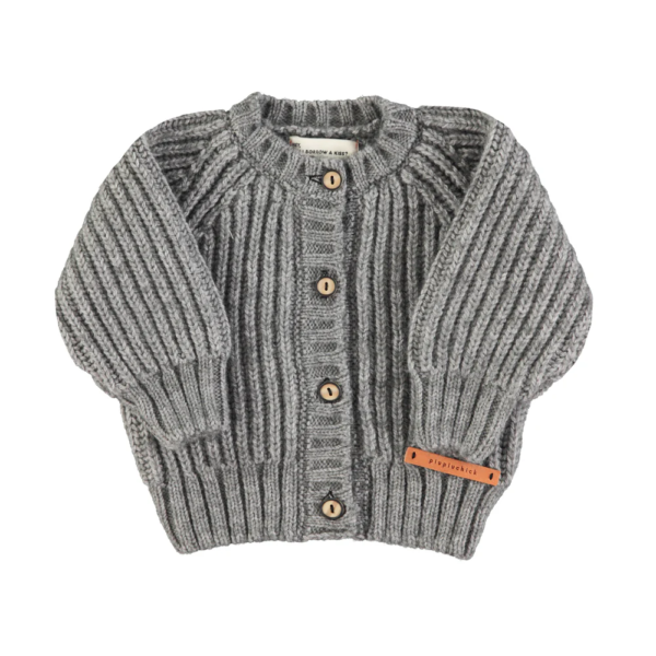 KNITTED BABY CARDIGAN IGREY
