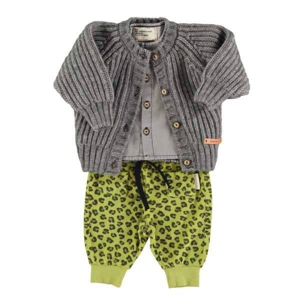 KNITTED BABY CARDIGAN IGREY - Image 3