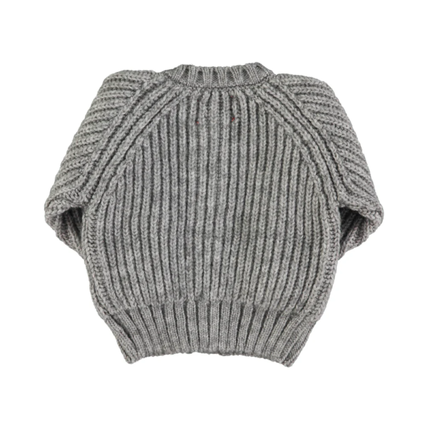 KNITTED BABY CARDIGAN IGREY - Image 4