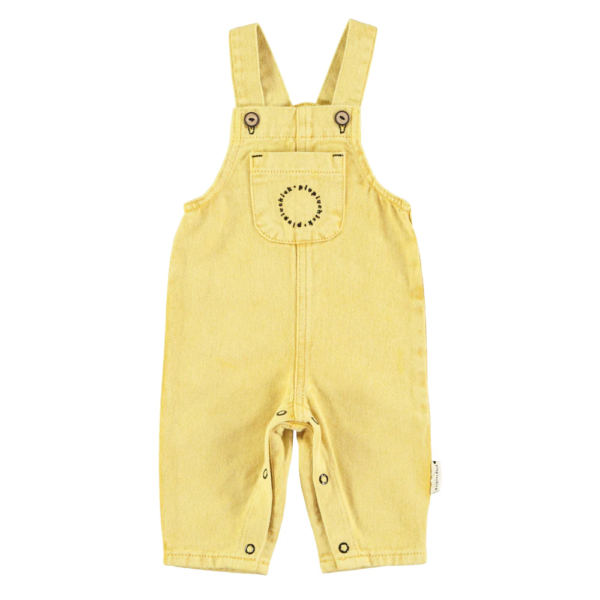 BABY DUNGAREES YELLOW MUSTARD