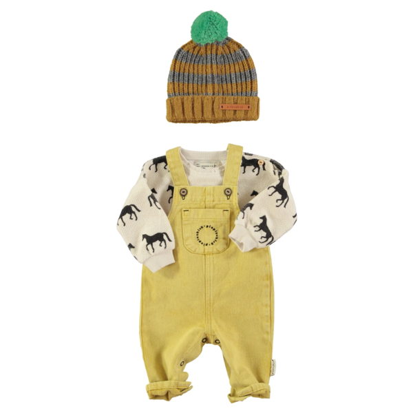 BABY DUNGAREES YELLOW MUSTARD - Image 3